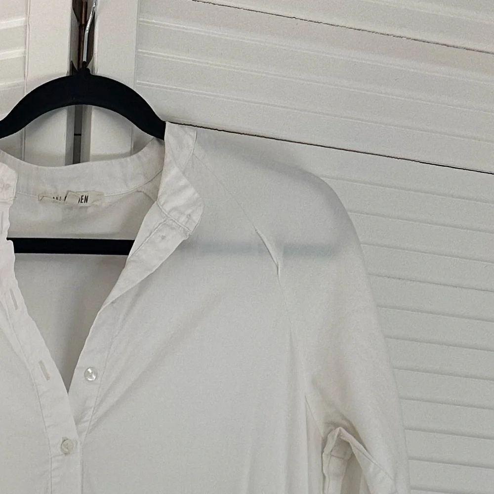 Ali Golden Raglan Tiered White Dress in Bone - Picture 5 of 5